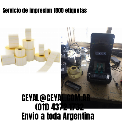 Servicio de impresion 1800 etiquetas