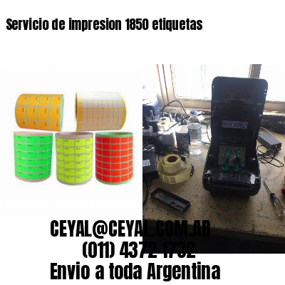 Servicio de impresion 1850 etiquetas