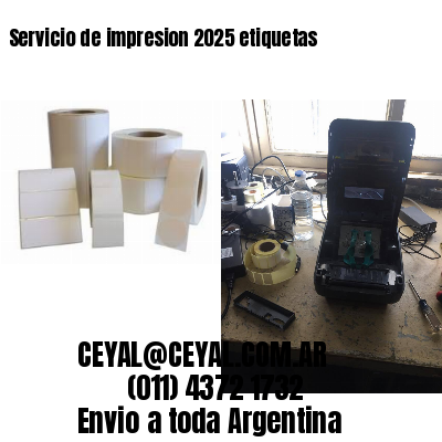 Servicio de impresion 2025 etiquetas
