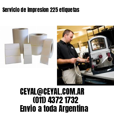 Servicio de impresion 225 etiquetas