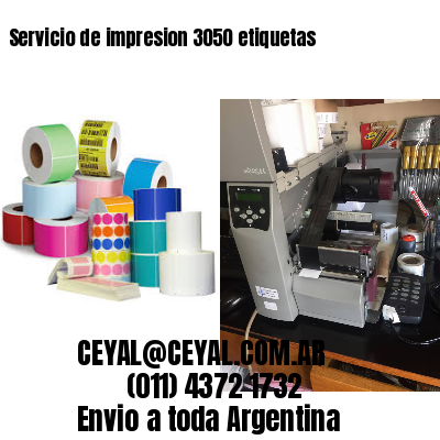 Servicio de impresion 3050 etiquetas