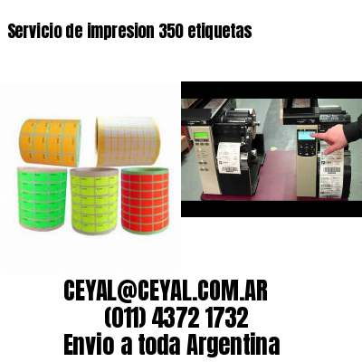 Servicio de impresion 350 etiquetas