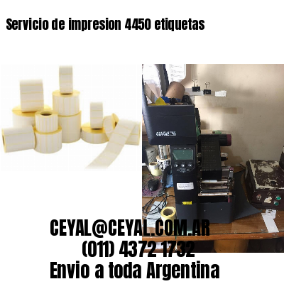 Servicio de impresion 4450 etiquetas