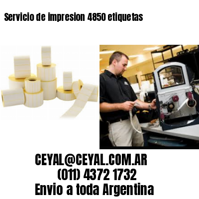 Servicio de impresion 4850 etiquetas
