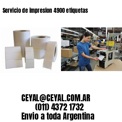 Servicio de impresion 4900 etiquetas