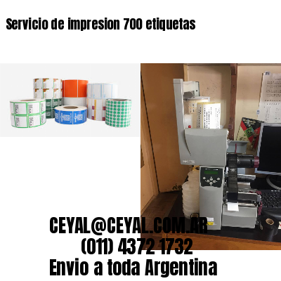 Servicio de impresion 700 etiquetas