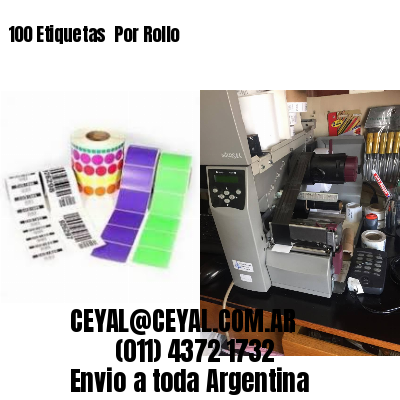 100 Etiquetas  Por Rollo