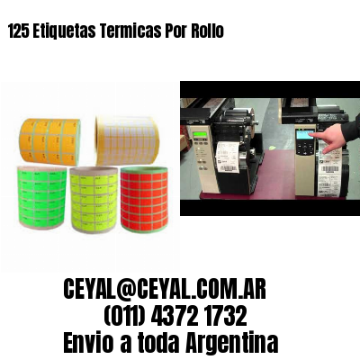 125 Etiquetas Termicas Por Rollo
