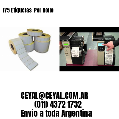 175 Etiquetas  Por Rollo
