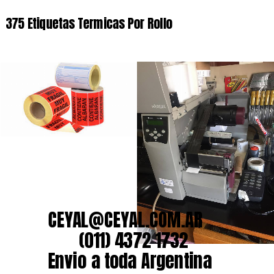 375 Etiquetas Termicas Por Rollo
