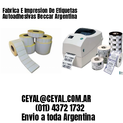 Fabrica E Impresion De Etiquetas Autoadhesivas Beccar Argentina
