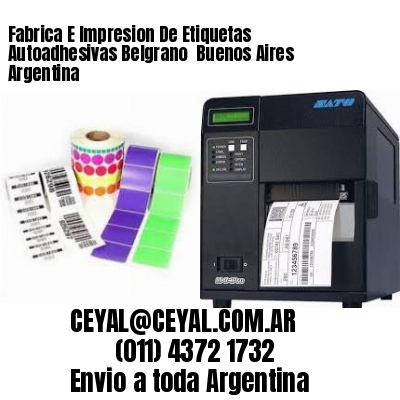 Fabrica E Impresion De Etiquetas Autoadhesivas Belgrano  Buenos Aires Argentina