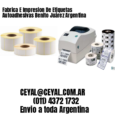 Fabrica E Impresion De Etiquetas Autoadhesivas Benito Juárez Argentina