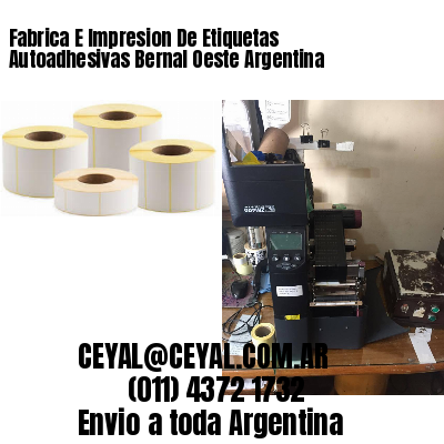 Fabrica E Impresion De Etiquetas Autoadhesivas Bernal Oeste Argentina