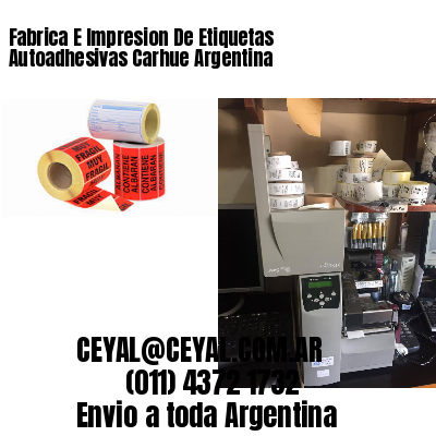 Fabrica E Impresion De Etiquetas Autoadhesivas Carhue Argentina