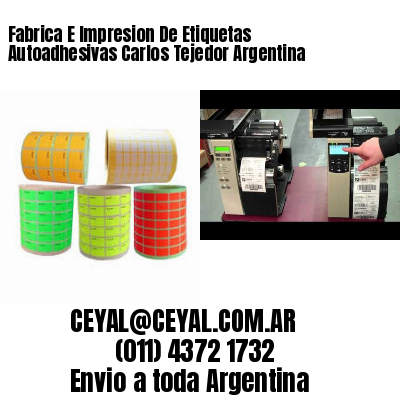 Fabrica E Impresion De Etiquetas Autoadhesivas Carlos Tejedor Argentina
