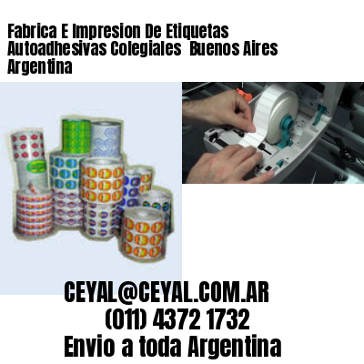 Fabrica E Impresion De Etiquetas Autoadhesivas Colegiales  Buenos Aires Argentina