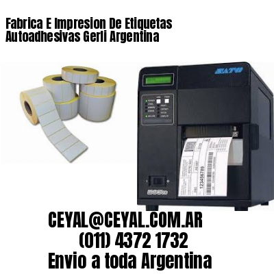 Fabrica E Impresion De Etiquetas Autoadhesivas Gerli Argentina
