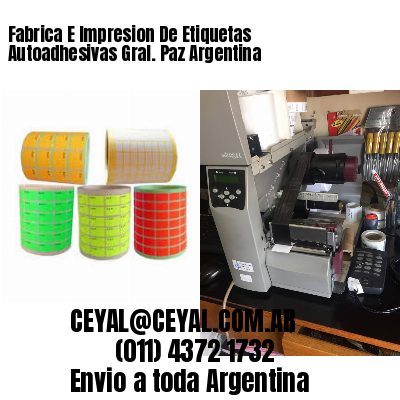 Fabrica E Impresion De Etiquetas Autoadhesivas Gral. Paz Argentina