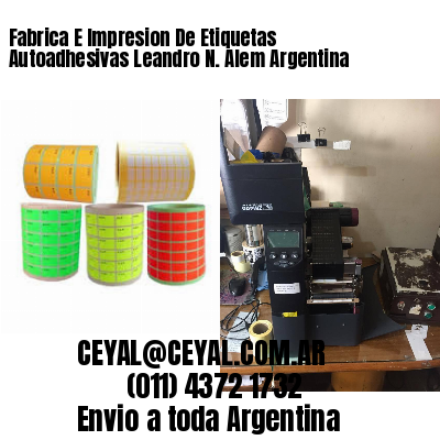 Fabrica E Impresion De Etiquetas Autoadhesivas Leandro N. Alem Argentina