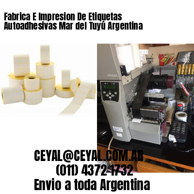 Fabrica E Impresion De Etiquetas Autoadhesivas Mar del Tuyú Argentina