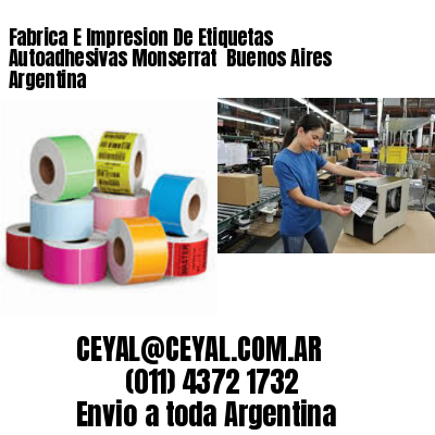 Fabrica E Impresion De Etiquetas Autoadhesivas Monserrat  Buenos Aires Argentina