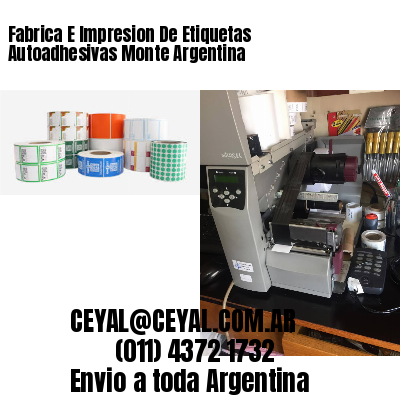 Fabrica E Impresion De Etiquetas Autoadhesivas Monte Argentina