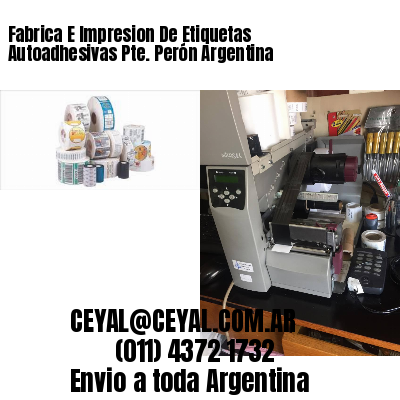 Fabrica E Impresion De Etiquetas Autoadhesivas Pte. Perón Argentina