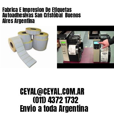Fabrica E Impresion De Etiquetas Autoadhesivas San Cristóbal  Buenos Aires Argentina