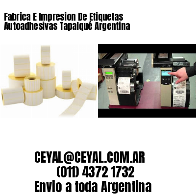 Fabrica E Impresion De Etiquetas Autoadhesivas Tapalqué Argentina
