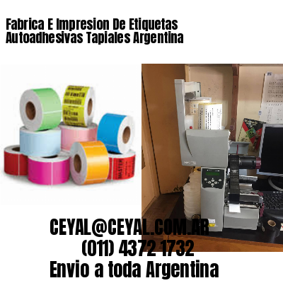 Fabrica E Impresion De Etiquetas Autoadhesivas Tapiales Argentina