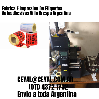 Fabrica E Impresion De Etiquetas Autoadhesivas Villa Crespo Argentina