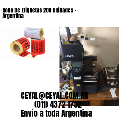 Rollo De Etiquetas 200 unidades – Argentina