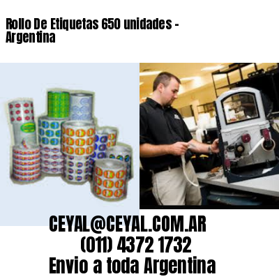 Rollo De Etiquetas 650 unidades – Argentina