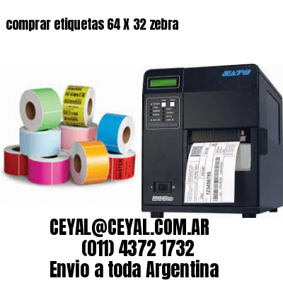 comprar etiquetas 64 X 32 zebra