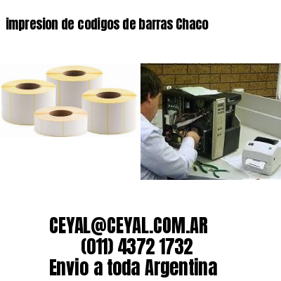 impresion de codigos de barras Chaco