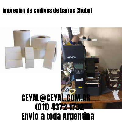 impresion de codigos de barras Chubut