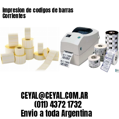 impresion de codigos de barras Corrientes