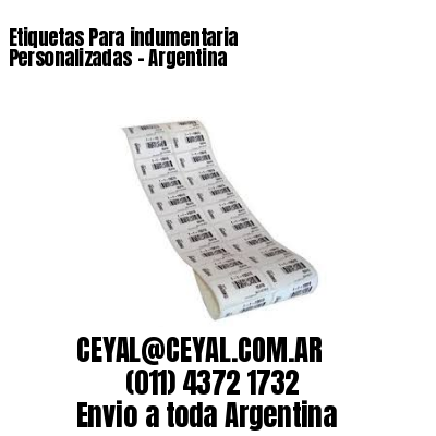 Etiquetas Para indumentaria Personalizadas	– Argentina