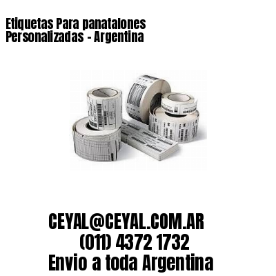 Etiquetas Para panatalones Personalizadas	– Argentina