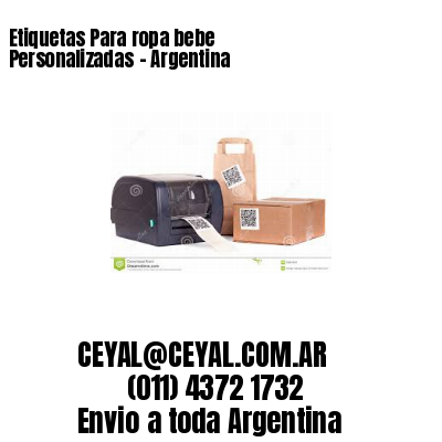 Etiquetas Para ropa bebe Personalizadas	– Argentina