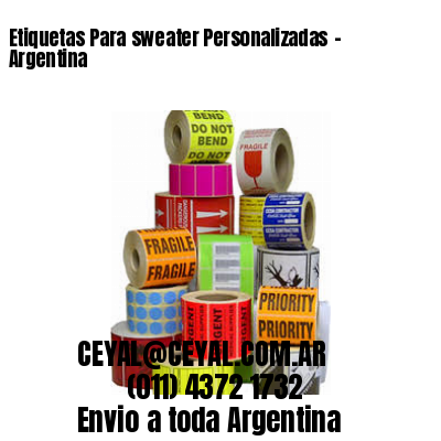 Etiquetas Para sweater Personalizadas	– Argentina