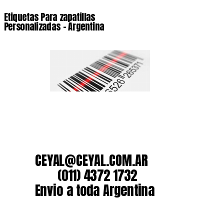 Etiquetas Para zapatillas Personalizadas	– Argentina