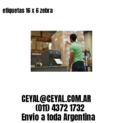 etiquetas 16 x 6 zebra
