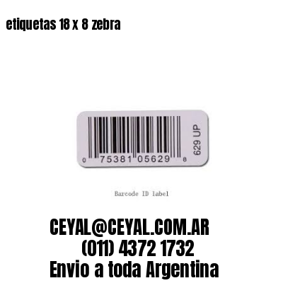 etiquetas 18 x 8 zebra