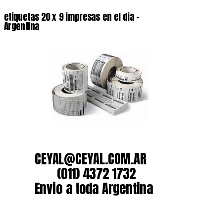 etiquetas 20 x 9 impresas en el dia – Argentina
