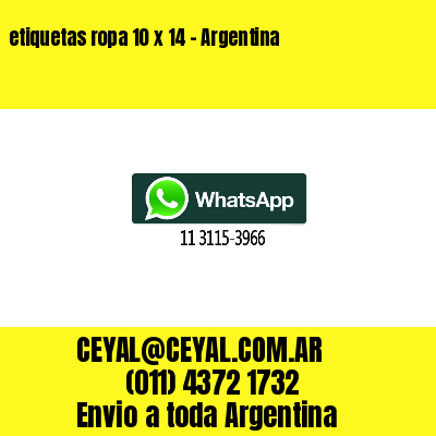 etiquetas ropa 10 x 14 – Argentina