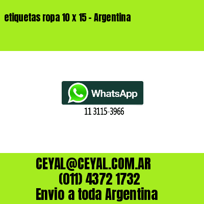 etiquetas ropa 10 x 15 – Argentina