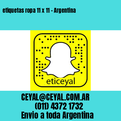 etiquetas ropa 11 x 11 – Argentina