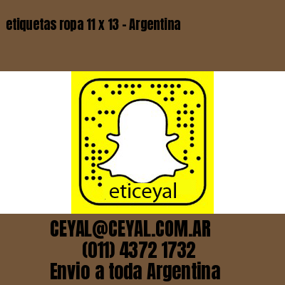 etiquetas ropa 11 x 13 – Argentina